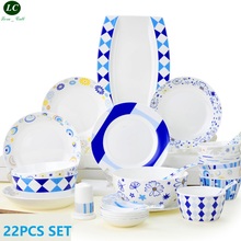 22pcs set Tableware Dinnerware Set Dishes Plate Kitchen Dining Bowls Fish dish Plate 2024 - buy cheap