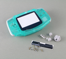 10sets/lot Green & Blue For Gameboy Advance Glow in the Dark Plastic Shell Case Housing w Screen For GBA Luminous case Cover 2024 - buy cheap