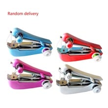 pocket mini sewing machine household manual Mini Handheld Portable Clothes Fabrics Sewing pins needles tools Machine supplies 2024 - buy cheap