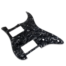 1PC Wonderful Quality3Ply Guitar Pickguard Stratocaster Strat 2 Humbucker Pearl Black Guitar Parts INY 2024 - buy cheap