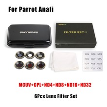 Juego de filtros de lente MCUV CPL ND4/8/16/32, conjunto de filtros de cámara para Parrot Anafi, Dron, novedad 2024 - compra barato