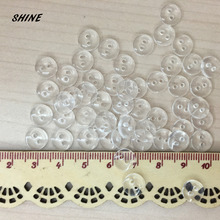 SHINE 500 шт. полимерные швейные пуговицы для скрапбукинга 9 мм Costura botones bottoni botoe New (D133AH6) 2024 - купить недорого