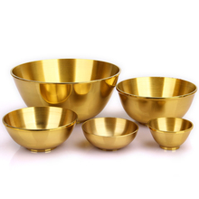 Thick copper bowls water bowl golden ornaments tableware Home Furnishing Buddhist bowl make offerings to Buddha decorate crafts 2024 - buy cheap