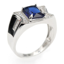 Anel feminino 925 prata esterlina multi-color retângulo zircão esmalte preto anéis de dedo estilo clássico para jóias de moda feminina 2024 - compre barato