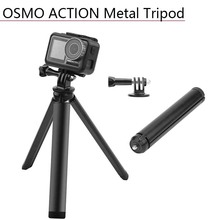 Non-slip Metal Tripod Copper Nut Adapter Stable Stand Aluminum Alloy Tripod for DJI OSMO ACTION Sport Camera Accessories 2024 - buy cheap