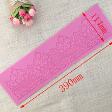 New nice-looking wedding silicone  lace fondant cake lace mat cake lace around edge decoration tools 2024 - buy cheap