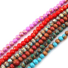 DoreenBeads Fashion Wood Spacer Beads Round Multicolor Spot Charms About 6mm Dia, Hole: Approx 2mm, 44.5cm long, 1 Strand 2024 - buy cheap