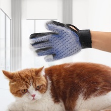Перчатка для вычесывания домашних животных, щетка для груминга кошек и собак 2024 - купить недорого