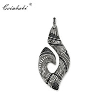 Hook Ethnic Maori Pendant 925 Sterling Silver For Women Men Fashion Jewelry Good Gift Europe Heart Rebel Pendant Fit  Necklace 2024 - buy cheap