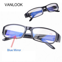 Gafas antiestrés para ver ópticas, montura con espejo azul, 100, -150, -200, -250, -300, -350, -400, -450, -500, -550-600 2024 - compra barato
