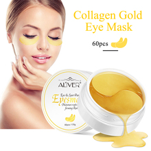 Máscara anti-rugas de colágeno dourado, 60 peças de proteção para os olhos, cuidados com a pele e remoção de olheiras, gel de colágeno com cristal tslm2 2024 - compre barato