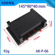 4 pieces, 145*90*40mm customizable high quality abs pcb din rail enclosure box electronics junction housing szomk PLC enclosure 2024 - buy cheap