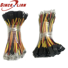 24AWG 500pcs Dupont Line 10cm Single Head 3Pin  Dupont cable connector Black Red Yellow Jumper Wire With Terminal Ring 2024 - buy cheap