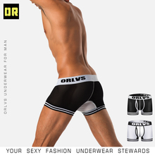 ORLVS Brand Sexy Men Boxer Soft Underwear Male Breathable Solid Panties Underpants Homme Cueca Boxershorts Male Panties Boxer 2024 - buy cheap