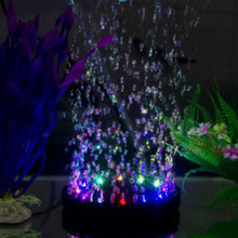 Q9/Q12 круглая плоская форма светодио дный аквариума погружные свет воздушный пузырь лампа решений кислорода для освещение аквариума с рыбами 2024 - купить недорого