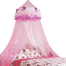 Circular mosquito net tulle Valance for bedding set Pink secret decoration home for Kids Girls canopy beds kids mosquito net 2024 - buy cheap