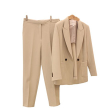 Pant suits for women suit female British fashion temperament office ladies commercial uniform OL jacket + pants two-piece suit 2024 - buy cheap