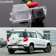 Lyudmila-cámara de visión trasera para Volkswagen Crosspolo, Skoda Yeti 2014, HD CCD, RCA, NTST PAL, lámpara de placa de matrícula OEM 2024 - compra barato