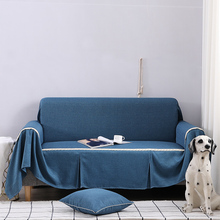 Funda de LICRA de Color sólido para sofá esquinero, cubierta protectora para silla de 1/2/3 asientos, para sala de estar 2024 - compra barato