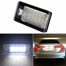 2 pcs Car LED Number License Plate Light 12V For Audi A3 A4 A6 S3 S4 B6 B7 C6 S6 A8 S8 Q7 RS4 RS6 Car Styling Auto Accessories 2024 - buy cheap