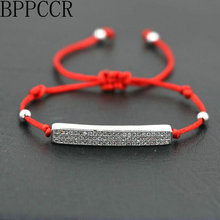 BPPCCR-pulsera de cobre con Micro pavé para mujer, de circonita AAA, cuerda roja fina, trenzada, de la suerte 2024 - compra barato
