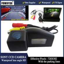 FUWAYDA SONY CCD HD Estacionamento Auto Car rear-view da câmera de Vídeo 4.3 polegadas monitor + linhas de estacionamento Da Câmera do carro para Mazda 2/Mazda 3 2024 - compre barato