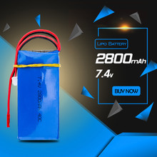 1pcs Lipo battery 7.4V 2800mAh 2s for WLToys V262 V333 V323 V666 RC Helicopter Quadcopter drone part 2024 - buy cheap