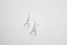 Tiny Eiffel Tower Ear Studs for Women Girl Alloy Lovely Tower Stud Earrings Nice Jewelry Simple Eiffel Tower Studs 2024 - buy cheap