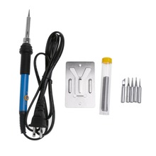 8Pcs/Set 110V 60W Adjustable Temperature Soldering Iron Welding Gun Heat Pencil Kit Electric Soldering Irons 2024 - buy cheap