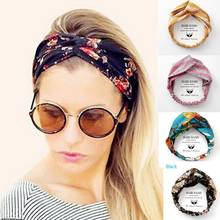 VEKNO Bohemia Flower Headbands Girls Make UP Elastic Hair Band Twisted Knotted Hair Accessories Yoga Head wrap For Women 2024 - buy cheap