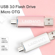 LEIZHAN usb drive pendrive 3.0 64gb OTG USB Flash Drive Pen Drive 128gb micro usb memory stick 16gb Flash disk 32gb jump drive 2024 - buy cheap