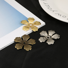 Alta qualidade 10 peças/lote ouro/bronze/rodio banhado 3x35mm flor filigrana envoltório para fazer jóias pingentes diy 2024 - compre barato