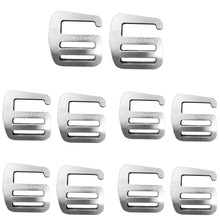 10x Metal G Hook Webbing Buckle, lightweight and Strong 25mm Silver Outdoor Backpack Accessories Quick Release Buckle 2024 - buy cheap