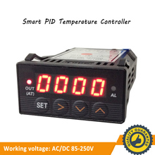 Controlador de temperatura Digital PID para gases de escape, minicontrolador de temperatura inteligente LED de 48x24mm, color blanco, QB-T7100 2024 - compra barato