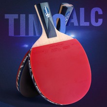 Carbon Bat Table Tennis Racket with Rubber Pingpong Paddle Pimples-in Ping Pong Rackets High-quality with Bag 2024 - buy cheap