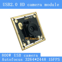 Камера видеонаблюдения, двойной цифровой микрофон SONY IMX179 UVC с автофокусом, 8 Мп, 15 кадров/с, USB модуль для Linux и Windows 2024 - купить недорого