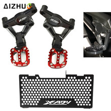 Motorcycle  Radiator Grille Guard Cover Folding Rear Foot Pegs Footrest Passenger For HONDA X ADV XADV X-ADV 750 2017 2018 2024 - buy cheap