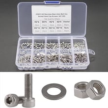 320pcs/set Hex Head Screws Stainless Steel Hex Socket Head Cap Screws Set Bolts Kit DIN912 M2 M2.5 M3 304 2024 - buy cheap