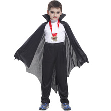 Niño murciélago, vampiro traje de Príncipe de la oscuridad disfraces para niños de Halloween fiesta de Purim carnaval Cosplay 2024 - compra barato