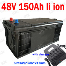 GTK-batería de iones de litio para patinete eléctrico, inversor Solar de 48V, 150AH, con BMS, 5000W, 7000W, UPS, monopatín EV, cargador de 10A 2024 - compra barato