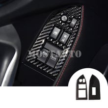 Capa de interruptor de janela interna de fibra de carbono, acessórios de decoração para carro com 2 peças 2012 a 2020 para toyota 86 gt86 scion 2024 - compre barato