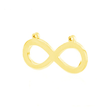 100% de acero inoxidable Infinity Charms Pendant 8 Neckalce Infinity Charm con 2 bucles de espejo pulido al por mayor 100 Uds 2024 - compra barato