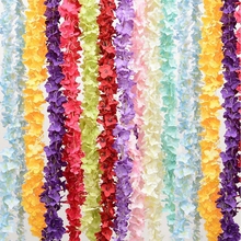 1 pçs 30cm casamento decorativo guirlandas de seda artificial wisteria casa moda artificial hortênsia festa romântico flor 2024 - compre barato
