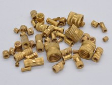 100pcs M2 M2.5 M3 Copper Inserts Brass Double Pass Knurl Nut Embedded Fastener 2024 - buy cheap