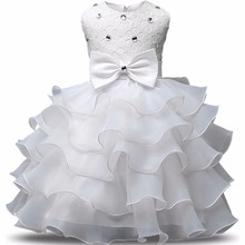 Рождественское платье для маленьких девочек Детские платья для девочек, одежда для крещения Детские вечерние платья со стразами на новый год для детей от 0 до 8 лет 2024 - купить недорого