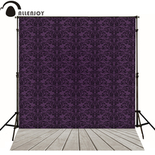 Allenjoy photography backdrops floral damask purple luxury elegant custom backgrounds for photo studio bokeh backdrops for sale 2024 - buy cheap