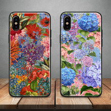 Blue hydrangea Beautiful flowers Soft Silicone Phone Case Cover For iPhone 5 5s Se 6 6s 7 8 Plus X XR XS 11 Pro MAX 2024 - buy cheap