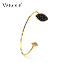 VAROLE New Arrival Soft Stainless Steel Bracelets Bangles for Women High quality Gold Color Bracelet pulseiras jewelry 2024 - buy cheap