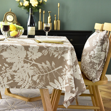 Pastoral Style Decorative Tropical Plant Leaves Table Cloth Polyester Tablecloth Dining Table Cover For Kitchen Home Decor 2024 - buy cheap