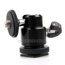 Mini rótula de bola de trípode para cámaras digitales, 10 Uds., soporte flash para cámaras y trípode con tornillo de 1/4" 2024 - compra barato